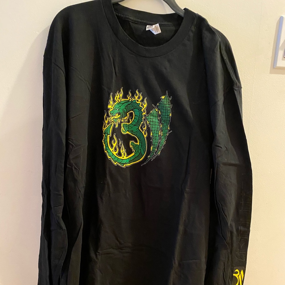 90s 311 THREE ELEVEN Chinese Dragon L/S Vintage T